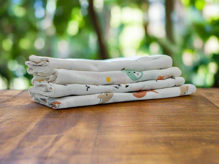 8-Pack Mulmul Muslin Burp Cloths for Newborns