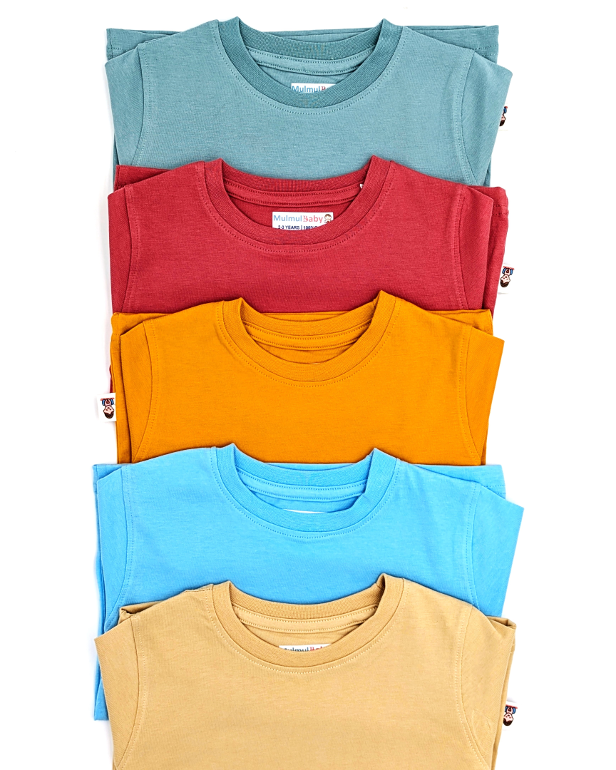 5-Pack Organic Cotton T-Shirts