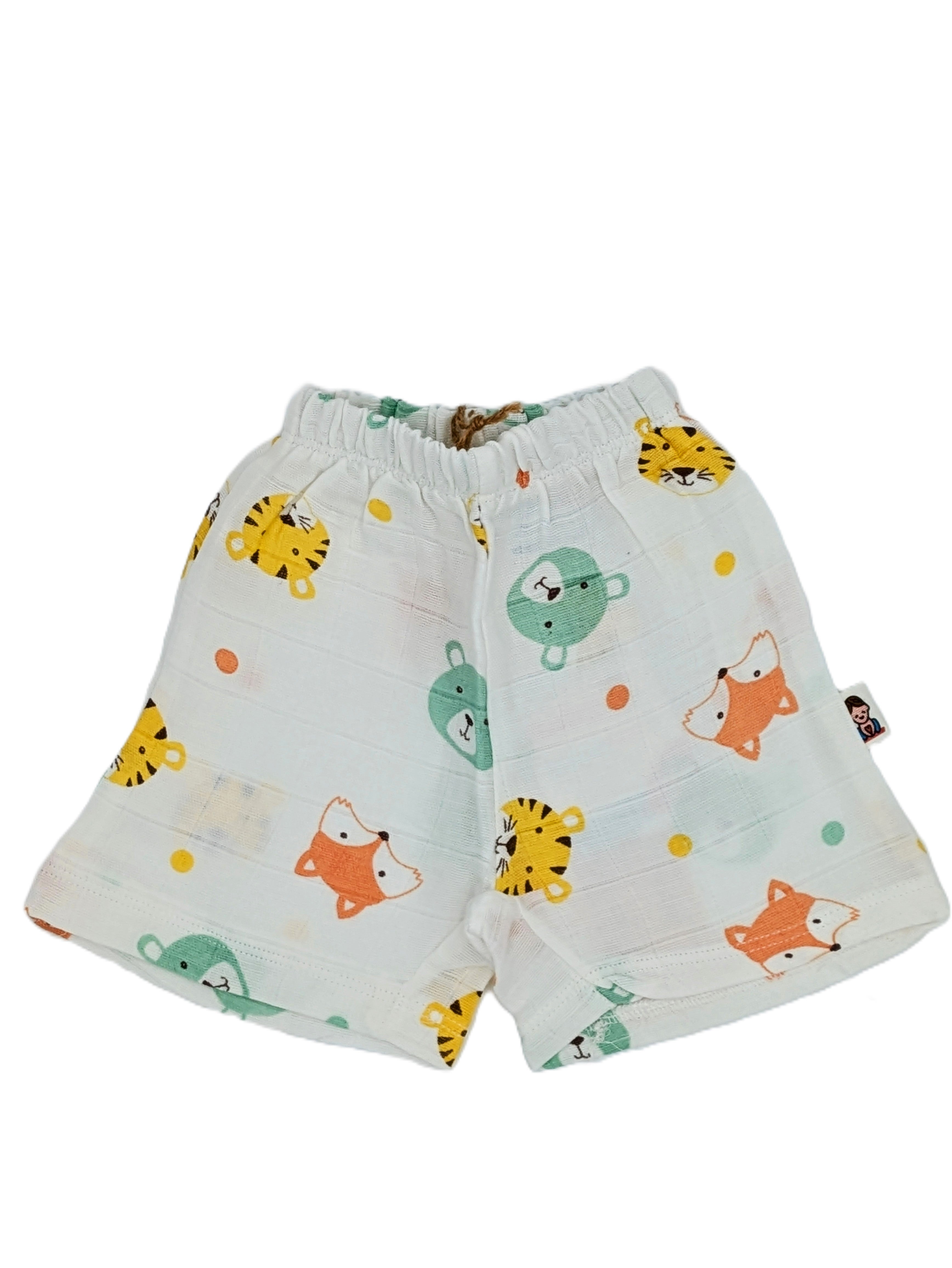 3-Pack Printed Muslin Shorts