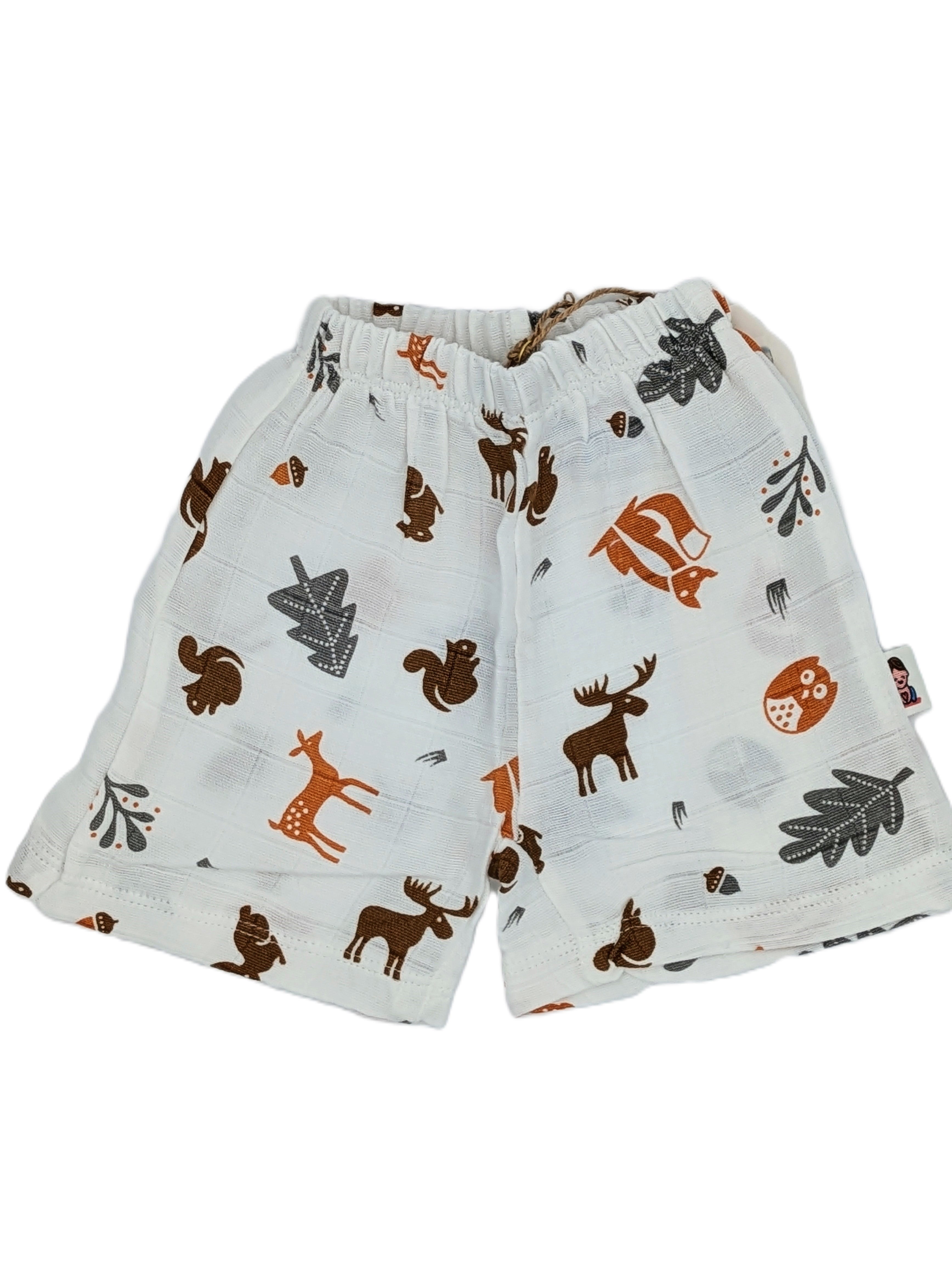 3-Pack Printed Muslin Shorts