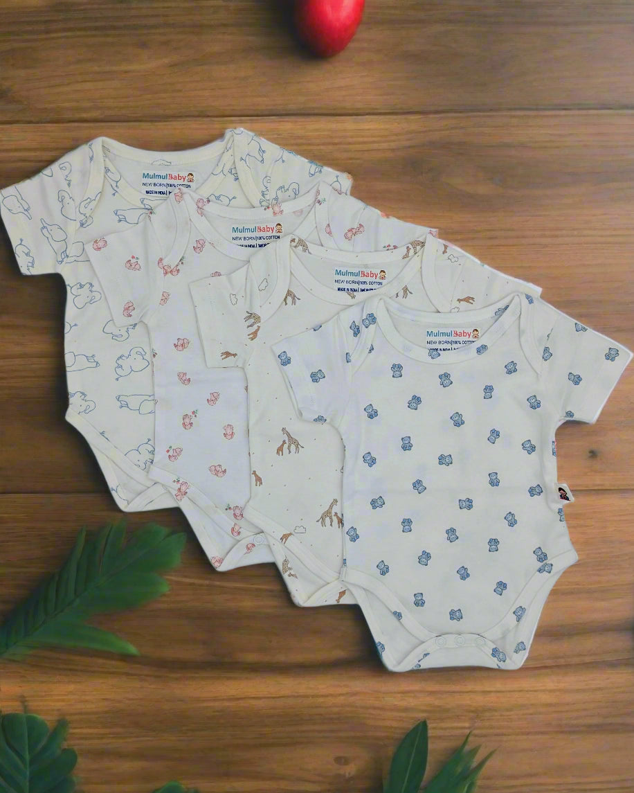 The cotton infant onesie print range