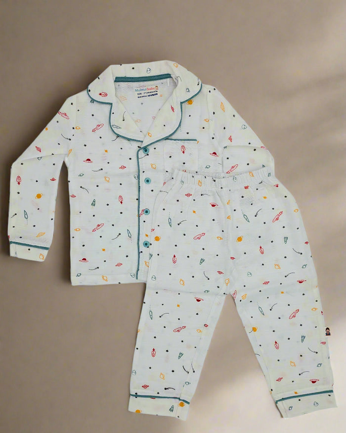2-Piece Muslin (Mulmul) Shirt & Pants Set