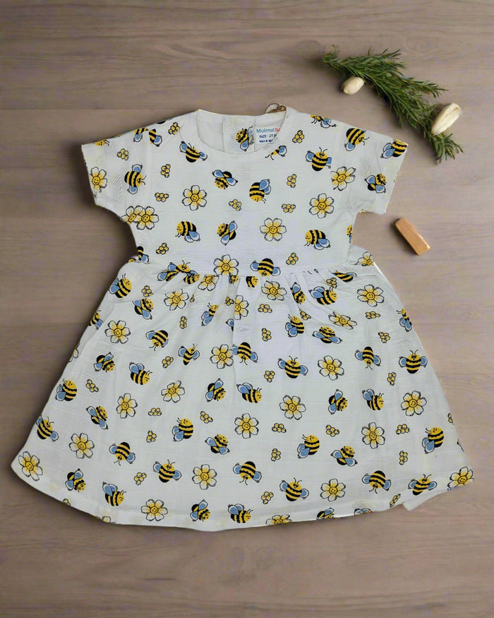 Muslin (Mulmul) Baby Dress